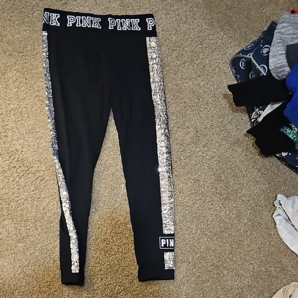 PINK Victoria's Secret Pants - 2019 Super Bling Leggings Large
